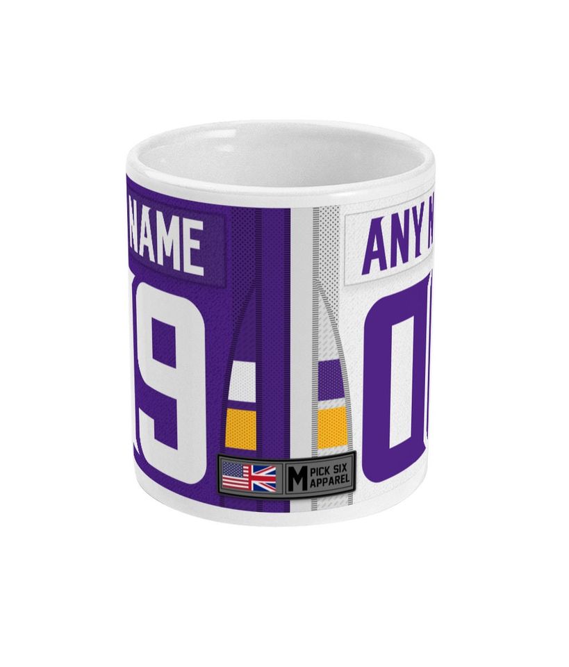 Minnesota Vikings 2021 Theme Link Up Home Road Jersey 11oz Mug