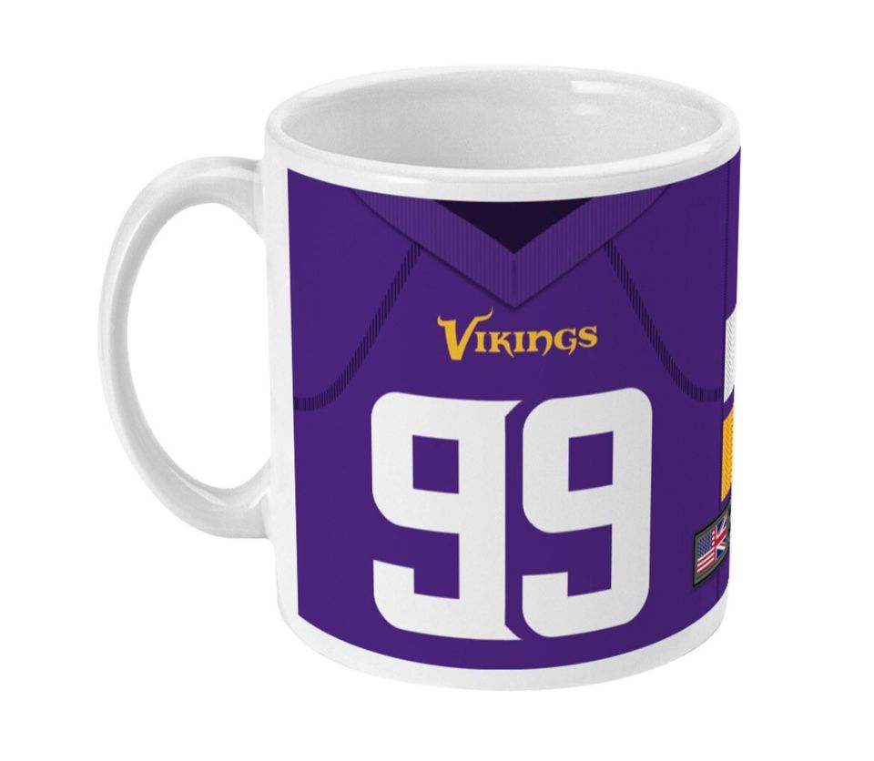 Minnesota Vikings 2021 Theme Personalised Jersey 11oz Mug