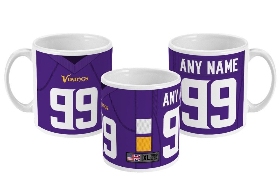Minnesota Vikings 2021 Theme Personalised Jersey 11oz Mug