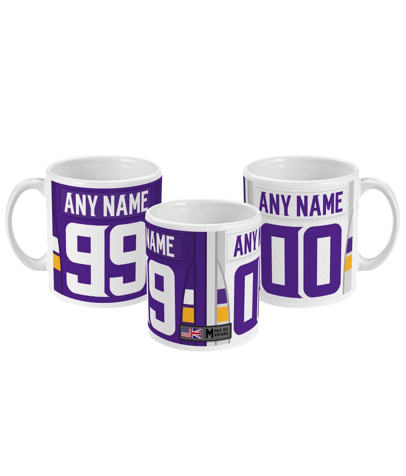Minnesota Vikings 2021 Theme Link Up Home Road Jersey 11oz Mug