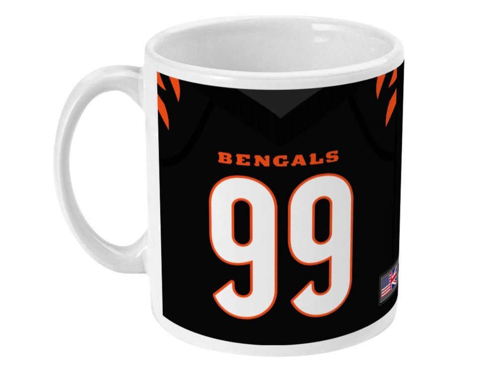 Cincinnati Bengals 2021/22 Theme Personalised Jersey 11oz Mug