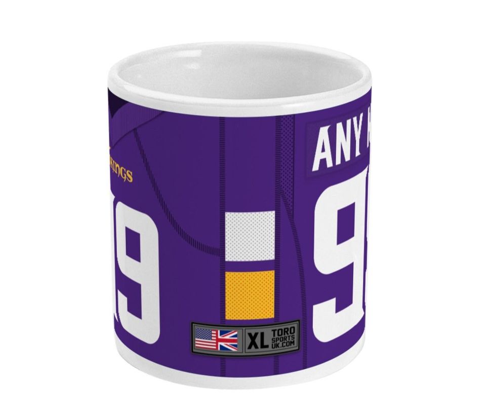 Minnesota Vikings 2021 Theme Personalised Jersey 11oz Mug