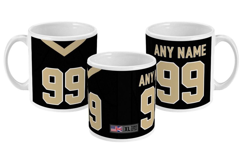 New Orleans Saints 2021/22 Theme Personalised Jersey 11oz Mug