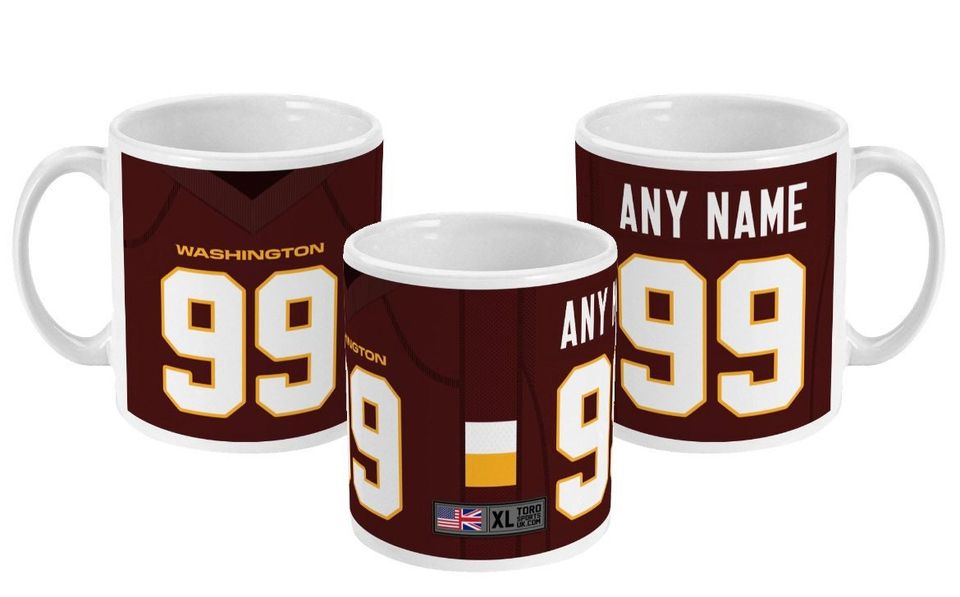 Washington Commanders 2022 Theme Personalised Jersey 11oz Mug