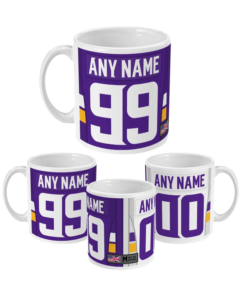 Minnesota Vikings 2021 Theme Link Up Home Road Jersey 11oz Mug