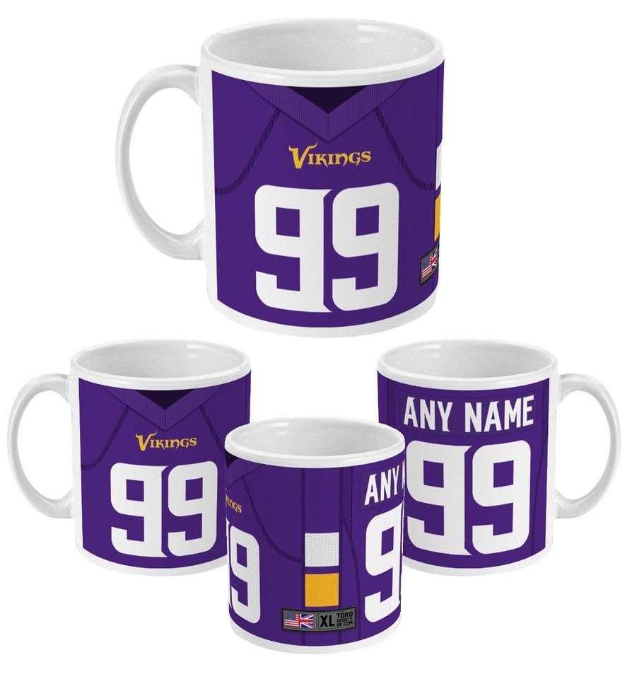 Minnesota Vikings 2021 Theme Personalised Jersey 11oz Mug