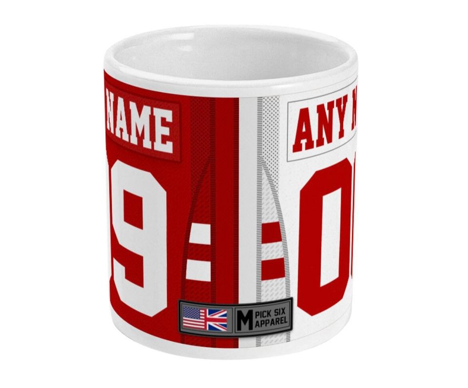 San Francisco 49ers 2021 Theme Link Up Home Road Jersey 11oz Mug