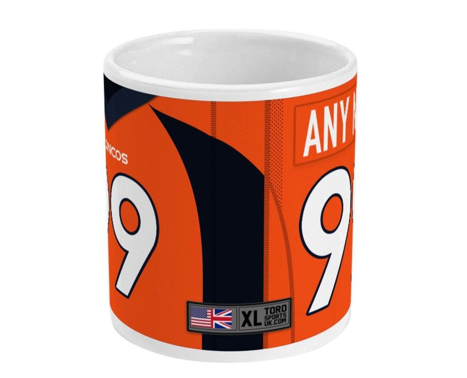 Denver Broncos 2022 Theme Personalised Jersey 11oz Mug