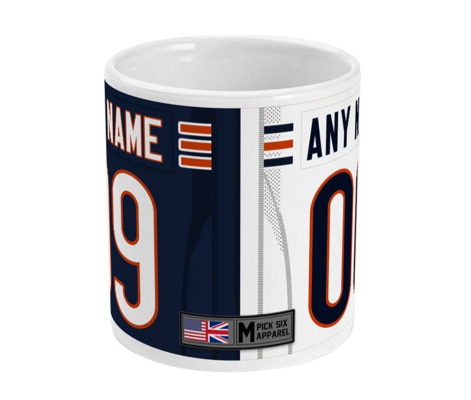 Chicago Bears 2021 Theme Link Up Home Road Jersey 11oz Mug