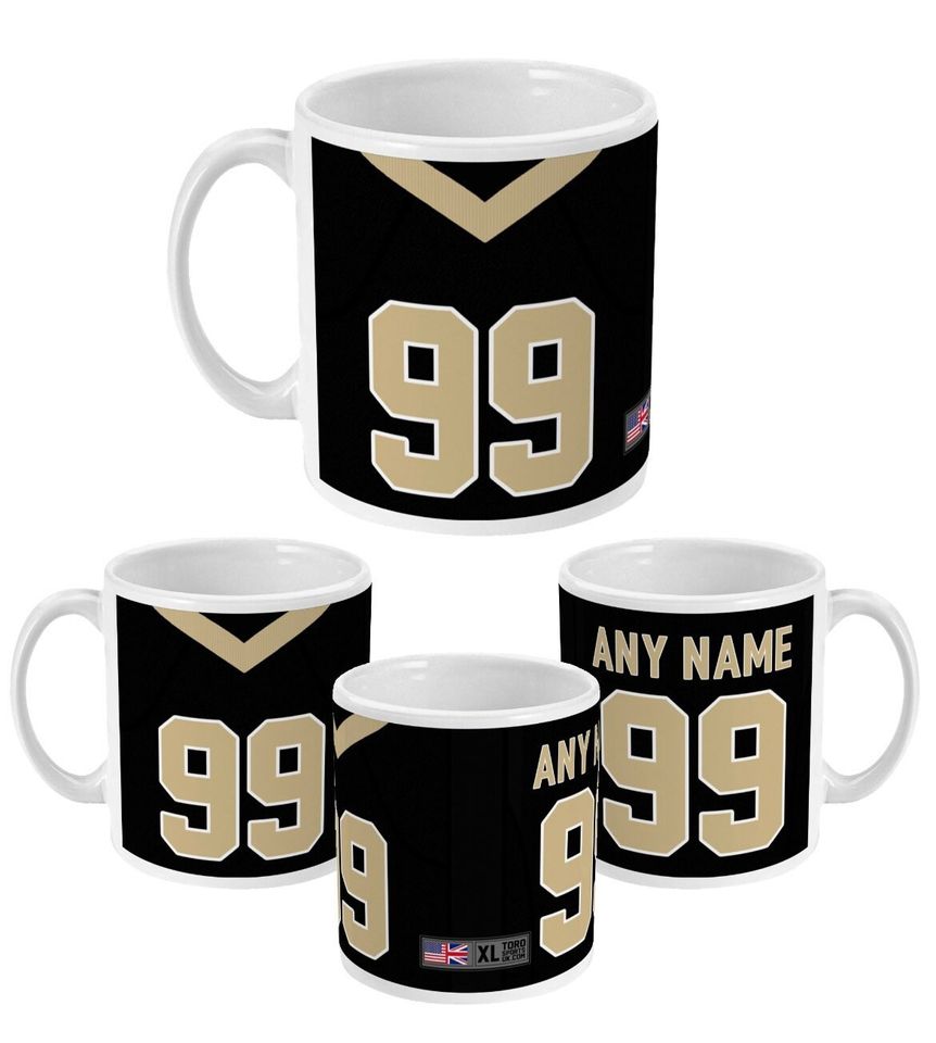 New Orleans Saints 2021/22 Theme Personalised Jersey 11oz Mug