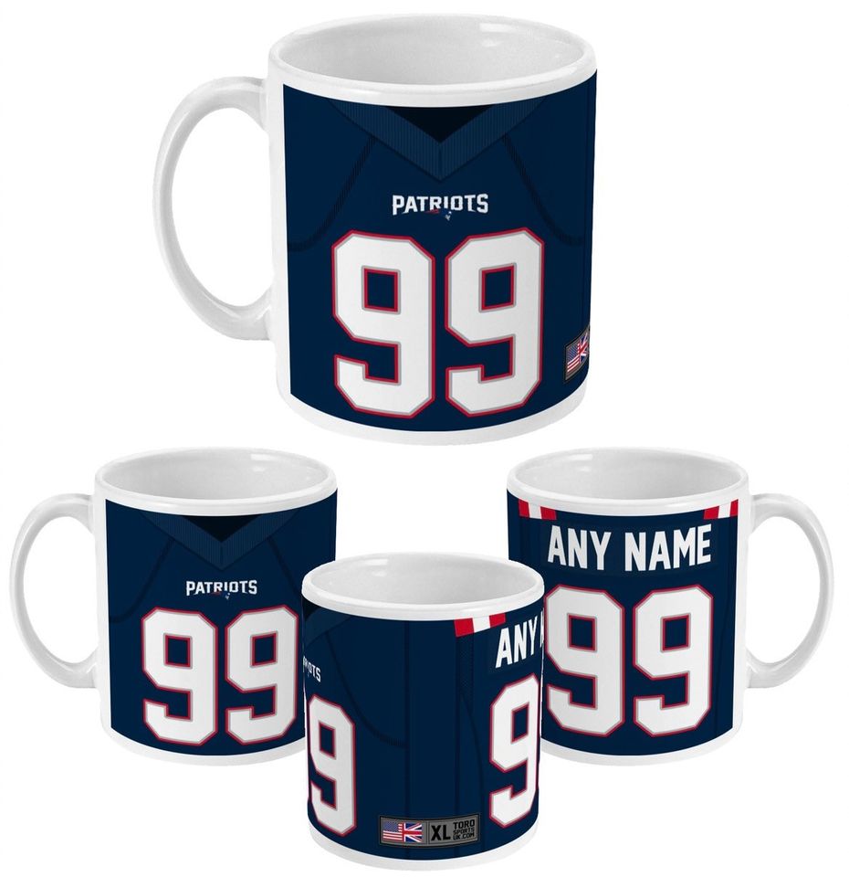 New England Patriots 2021 Theme Personalised Jersey 11oz Mug