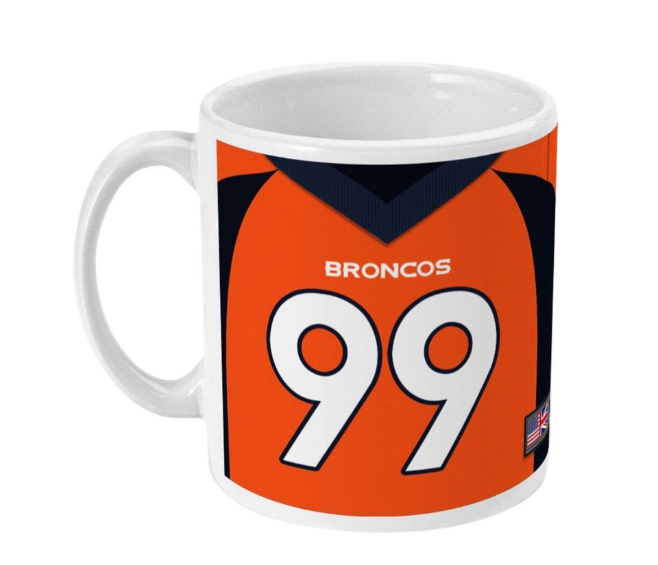 Denver Broncos 2022 Theme Personalised Jersey 11oz Mug