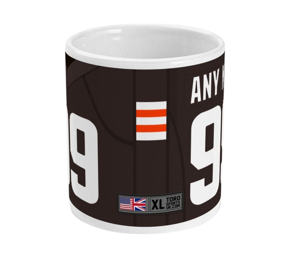 Cleveland Browns 2022 Theme Personalised Jersey 11oz Mug