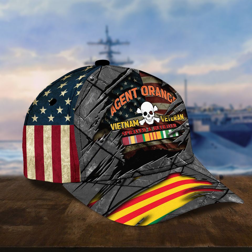 Vietnam Veteran Baseball Caps Disabled Veteran Hat Agent Orange Cap