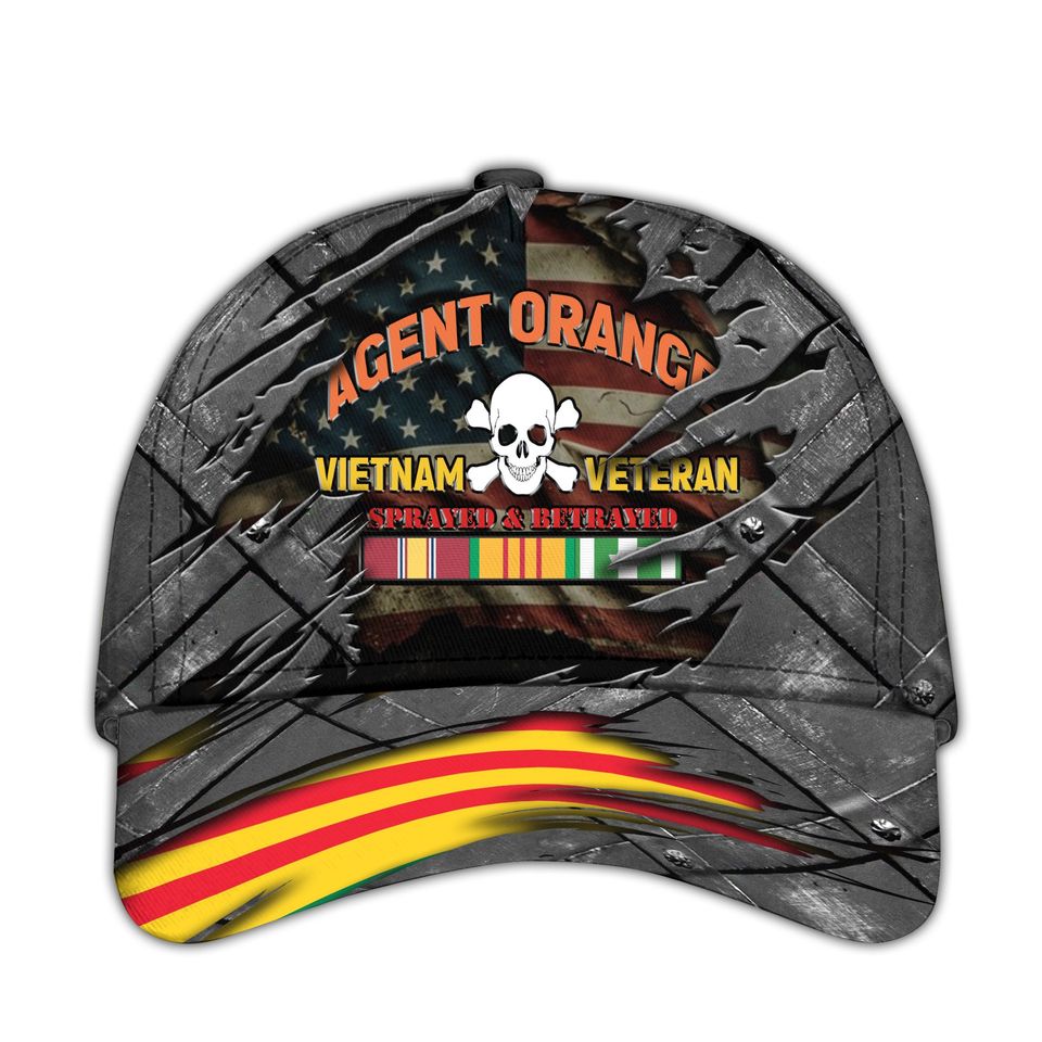 Vietnam Veteran Baseball Caps Disabled Veteran Hat Agent Orange Cap