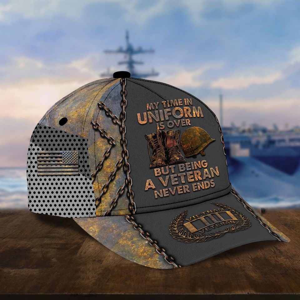 Vietnam Veteran Hats For Men Personalized Veteran Baseball Caps