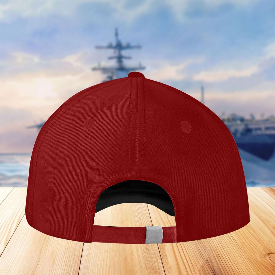 Embroidered RED Veteran Caps, Remember Everyone Deployed Veteran Hat