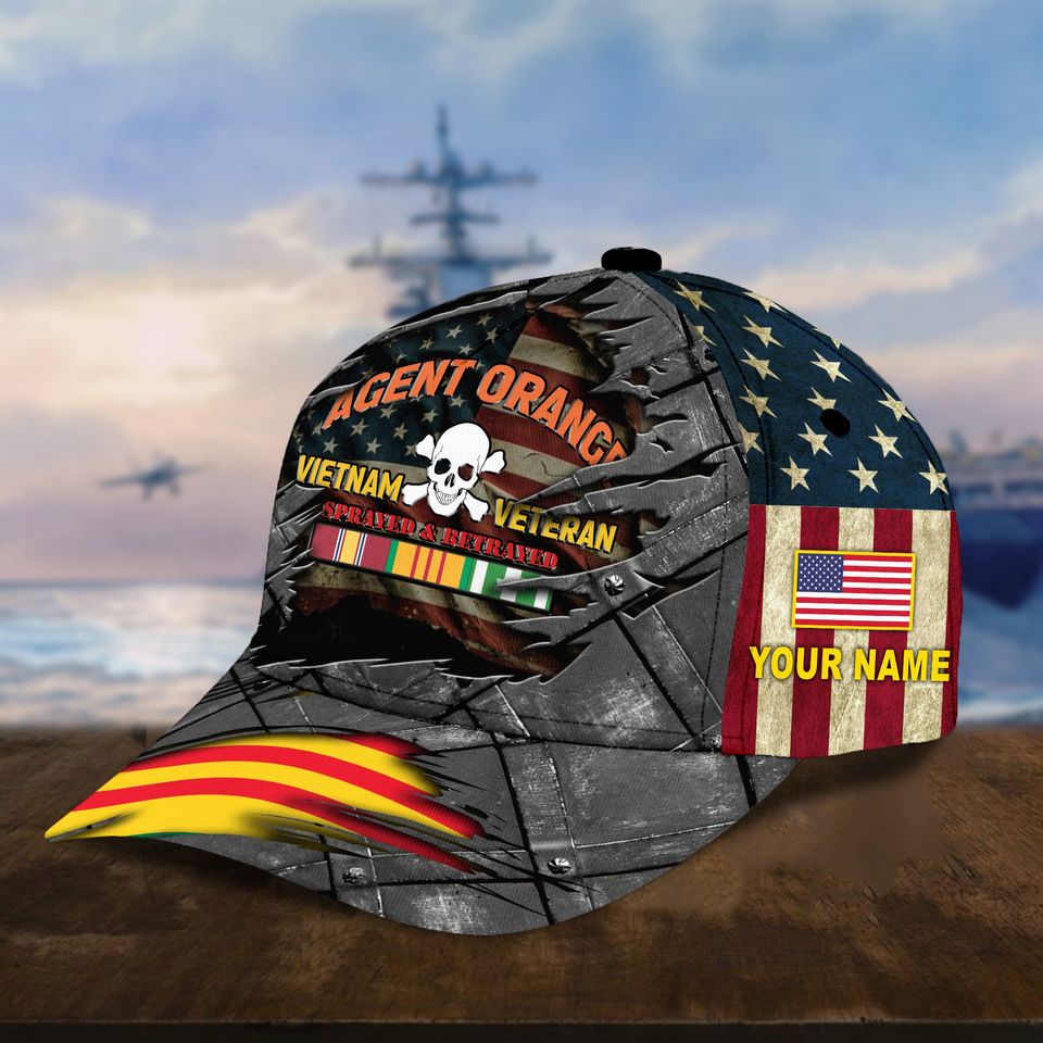 Vietnam Veteran Baseball Caps Disabled Veteran Hat Agent Orange Cap