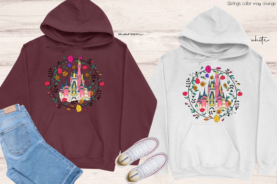Cinderellas Royal Rose Garden Castle, Disney Trip Sweatshirt, Theme Park Sweatshirt