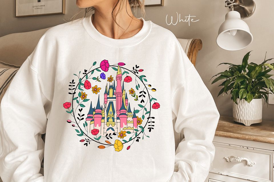 Cinderellas Royal Rose Garden Castle, Disney Trip Sweatshirt, Theme Park Sweatshirt
