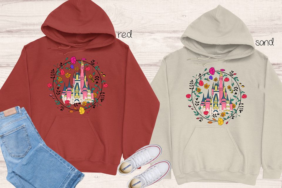 Cinderellas Royal Rose Garden Castle, Disney Trip Sweatshirt, Theme Park Sweatshirt