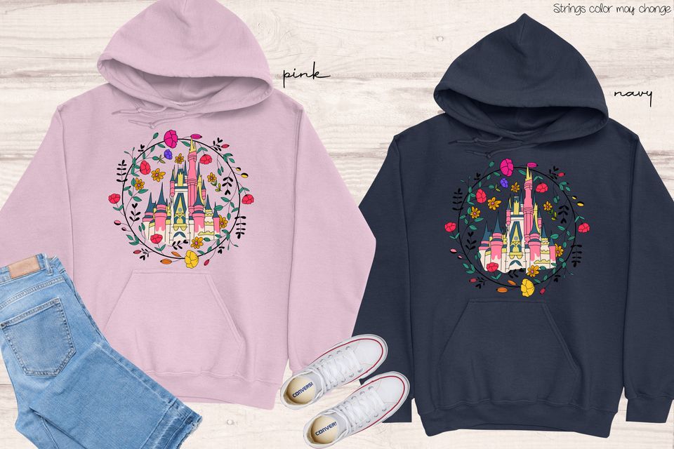 Cinderellas Royal Rose Garden Castle, Disney Trip Sweatshirt, Theme Park Sweatshirt