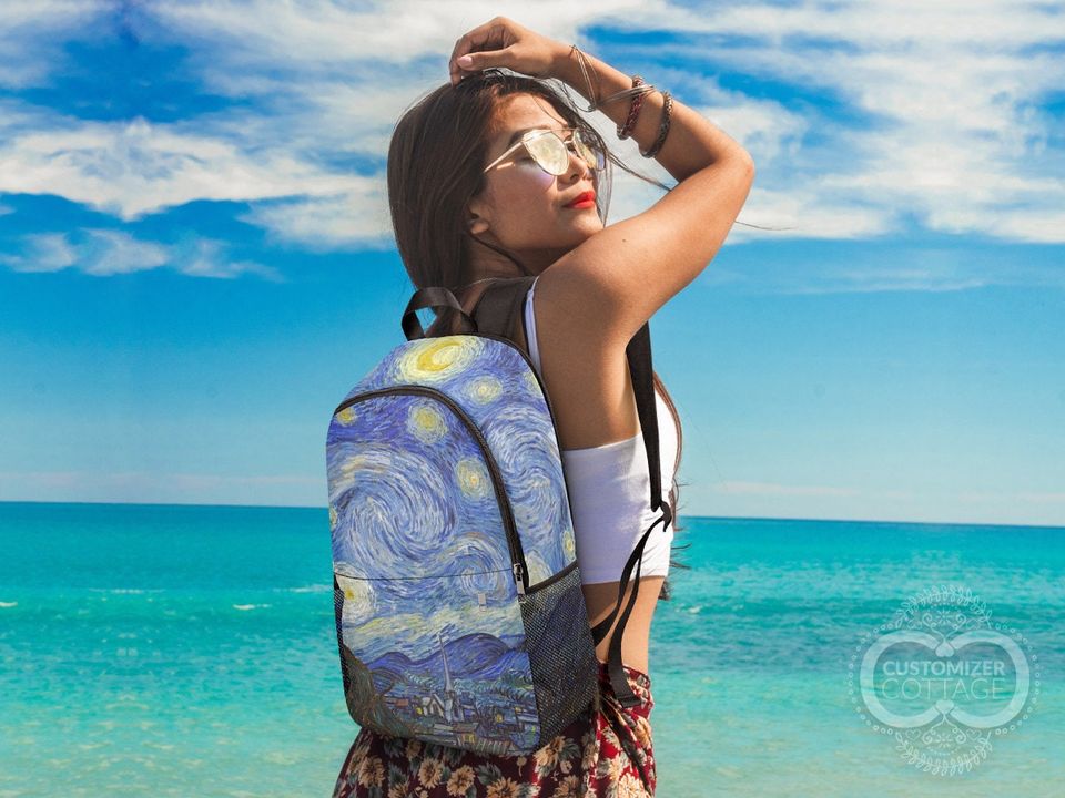 Starry Night painting Backpack