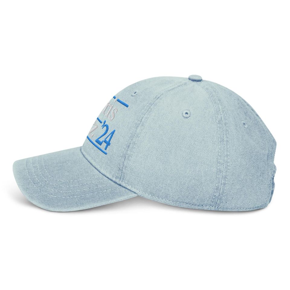 Kamala Harris Tim Walz Hat (Embroidered Denim Cap) Harris Walz 2024
