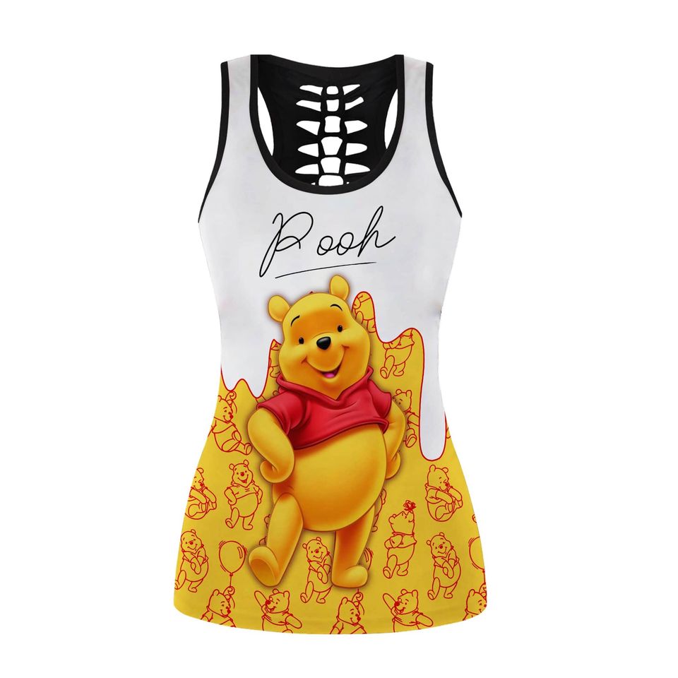 Pooh Pattern Signature - Disney Hollow Tanktop Legging Outfit Set