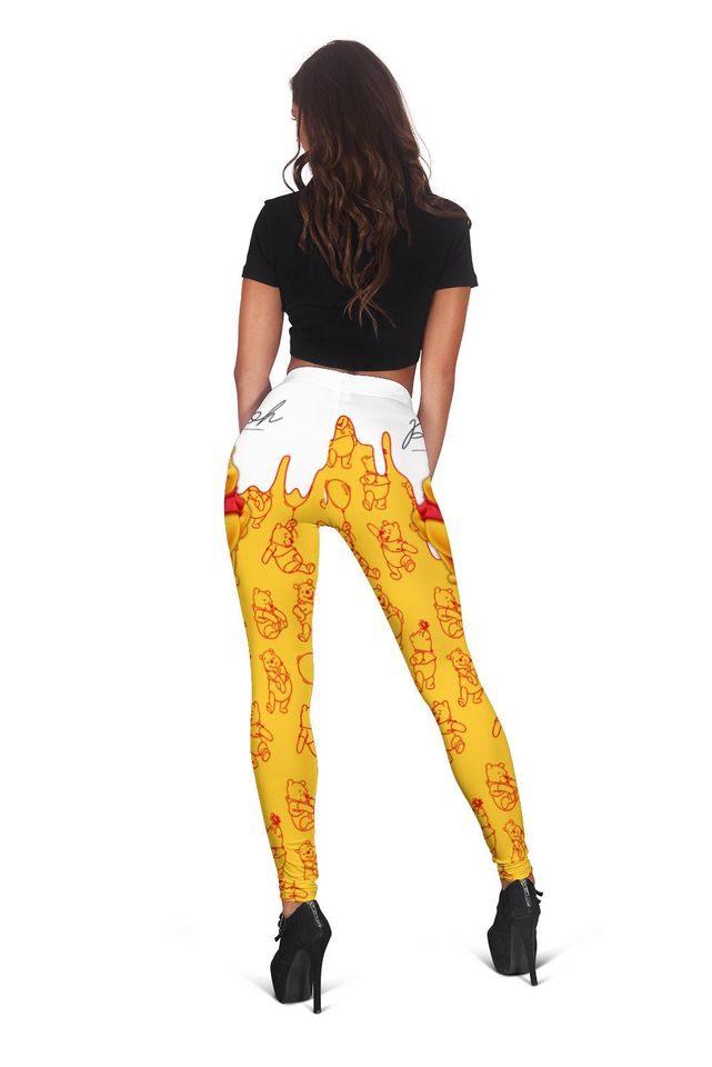 Pooh Pattern Signature - Disney Hollow Tanktop Legging Outfit Set