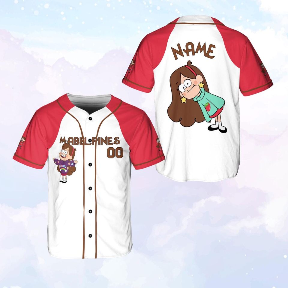 Personalized Gravity Falls Characters Jersey, Gravity Falls Disney Family Trip Jersey