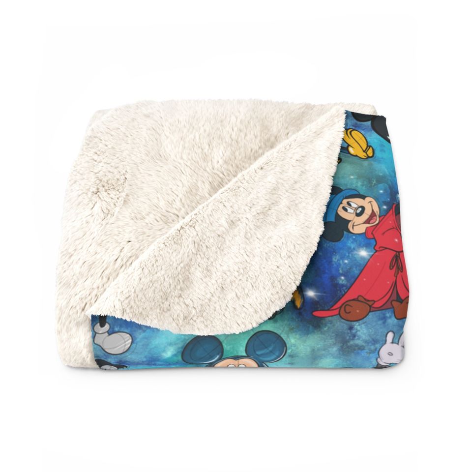 Disney Mickey Mouse Inspired Sherpa Fleece Blanket