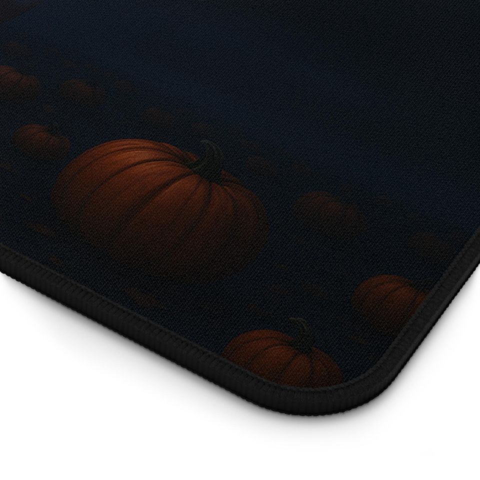 Spooky Ghost Jack-o'-Lantern Mouse Pad: Halloween Desk Mat