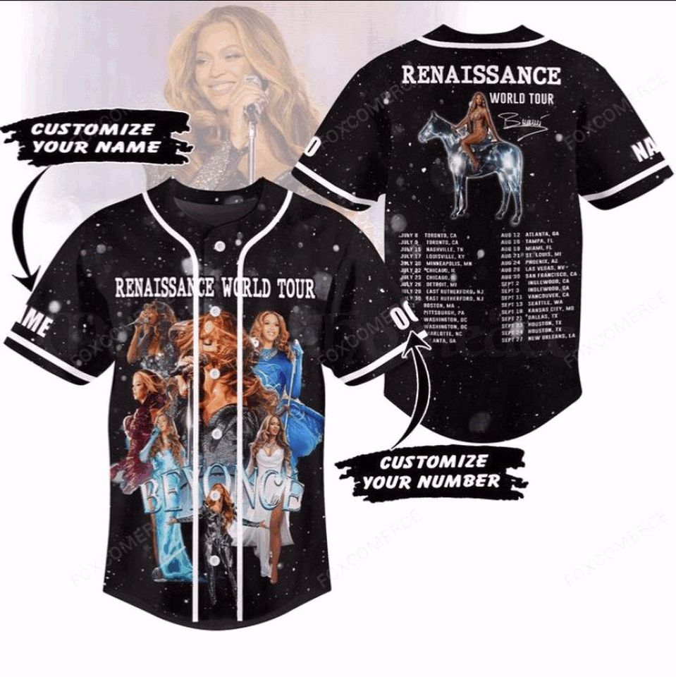 Beyonc Renaissance World Tour Baseball Jersey for Fans