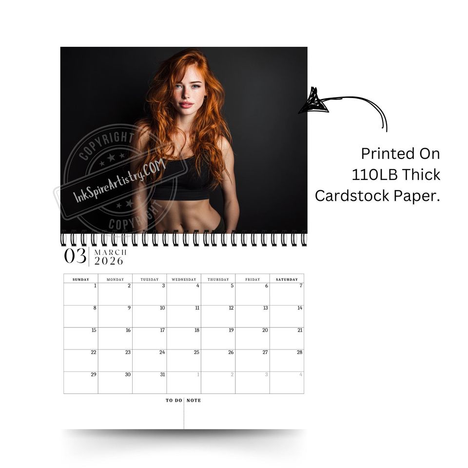 2026 Wall Calendar - Man Cave Decor, Office, or Gifting
