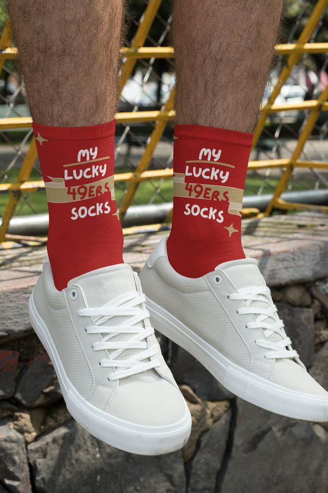 My Lucky San Francisco 49ers Socks in Team Colors