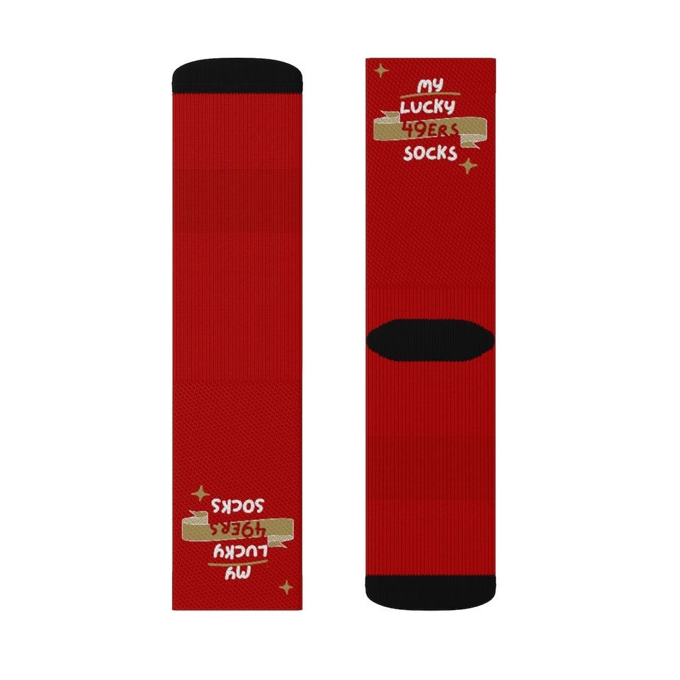 My Lucky San Francisco 49ers Socks in Team Colors