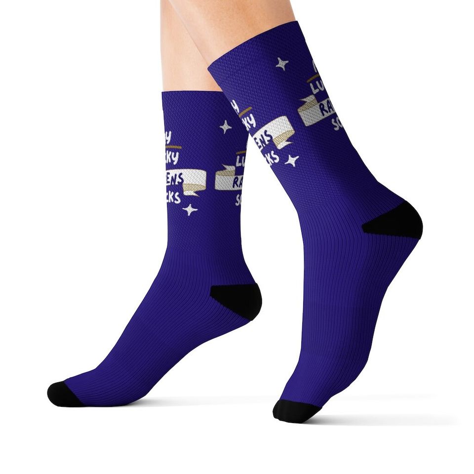 My Lucky Baltimore Ravens Socks in Team Colors