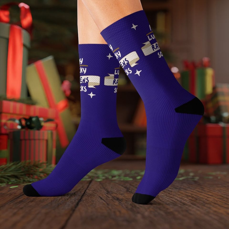 My Lucky Baltimore Ravens Socks in Team Colors