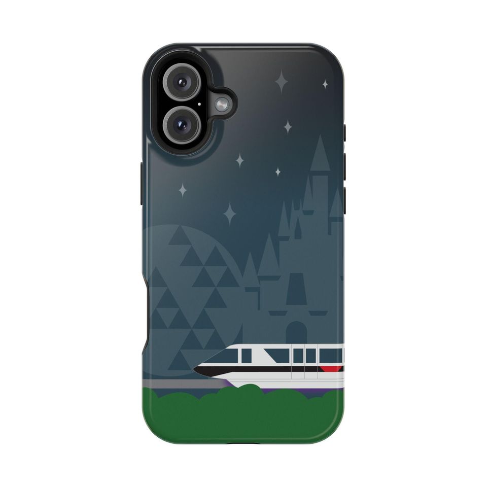 Disney-inspired Monorail Black Phone Case  Magic Kingdom & EPCOT Design