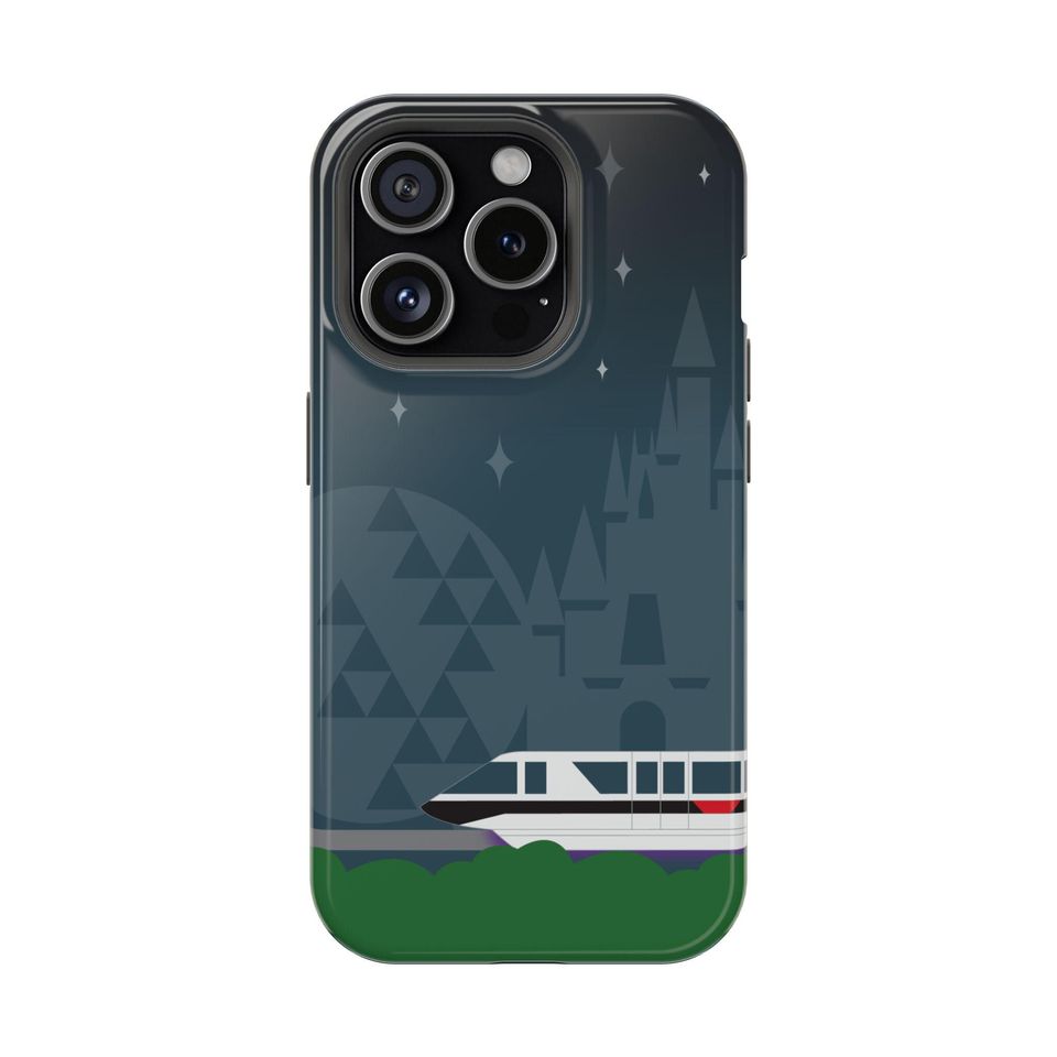 Disney-inspired Monorail Black Phone Case  Magic Kingdom & EPCOT Design