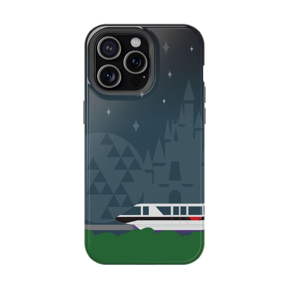 Disney-inspired Monorail Black Phone Case  Magic Kingdom & EPCOT Design
