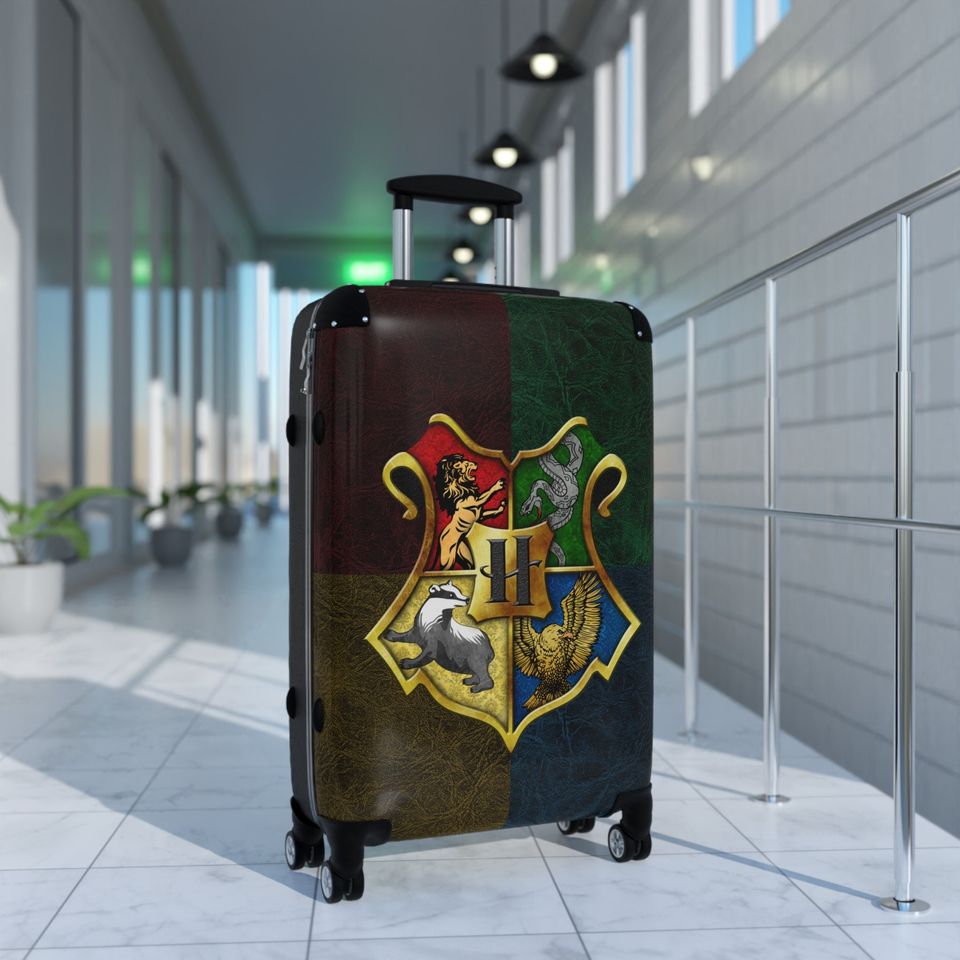 Harry Potter Inspired Travel Luggage /  Hogwarts Wheeled Suitcase