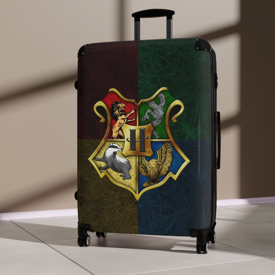 Harry Potter Inspired Travel Luggage /  Hogwarts Wheeled Suitcase