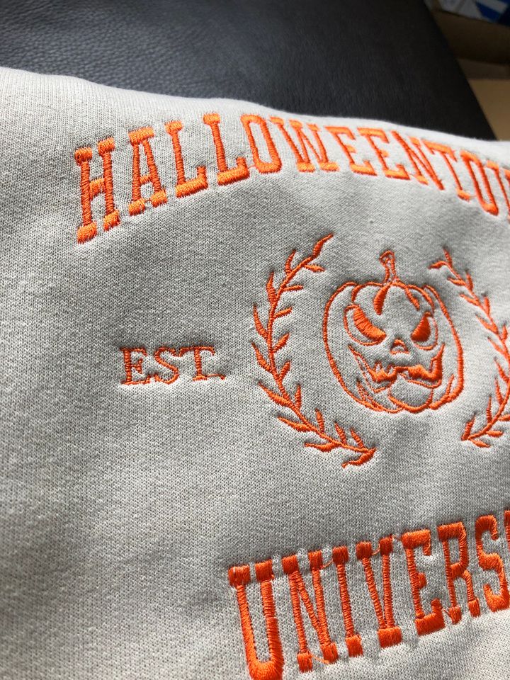 Halloweentown embroidered crewneck, Halloween sweatshirt