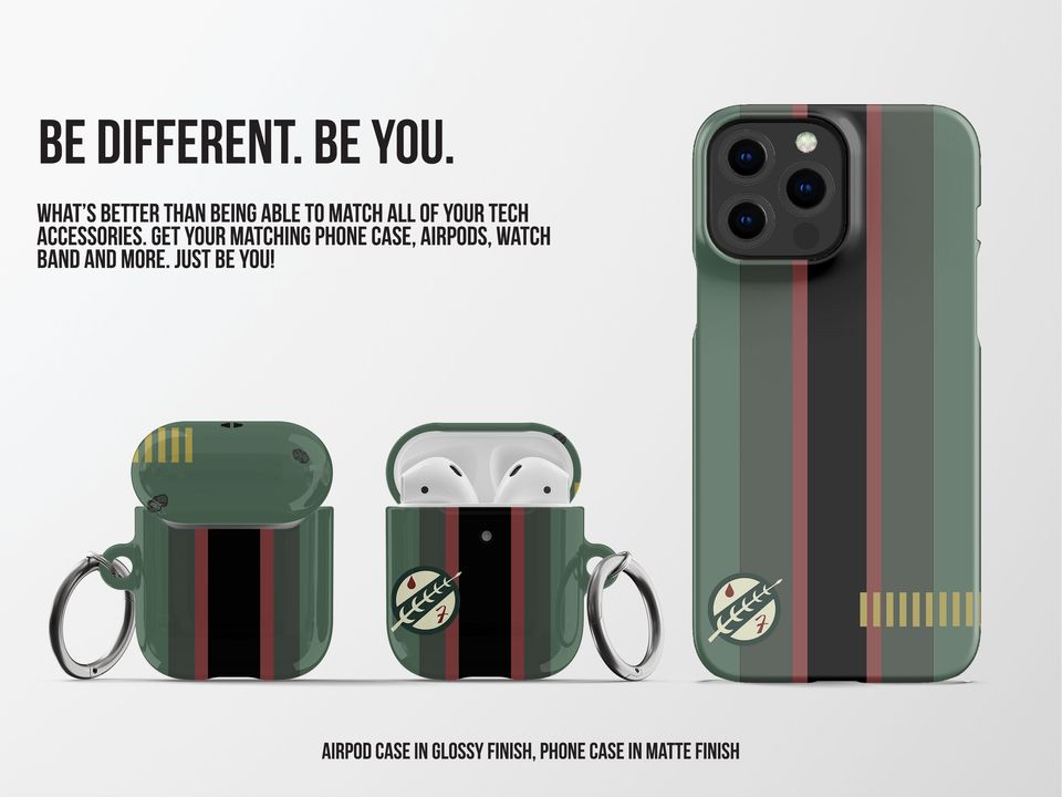 Boba Fett Stripes AirPods Case