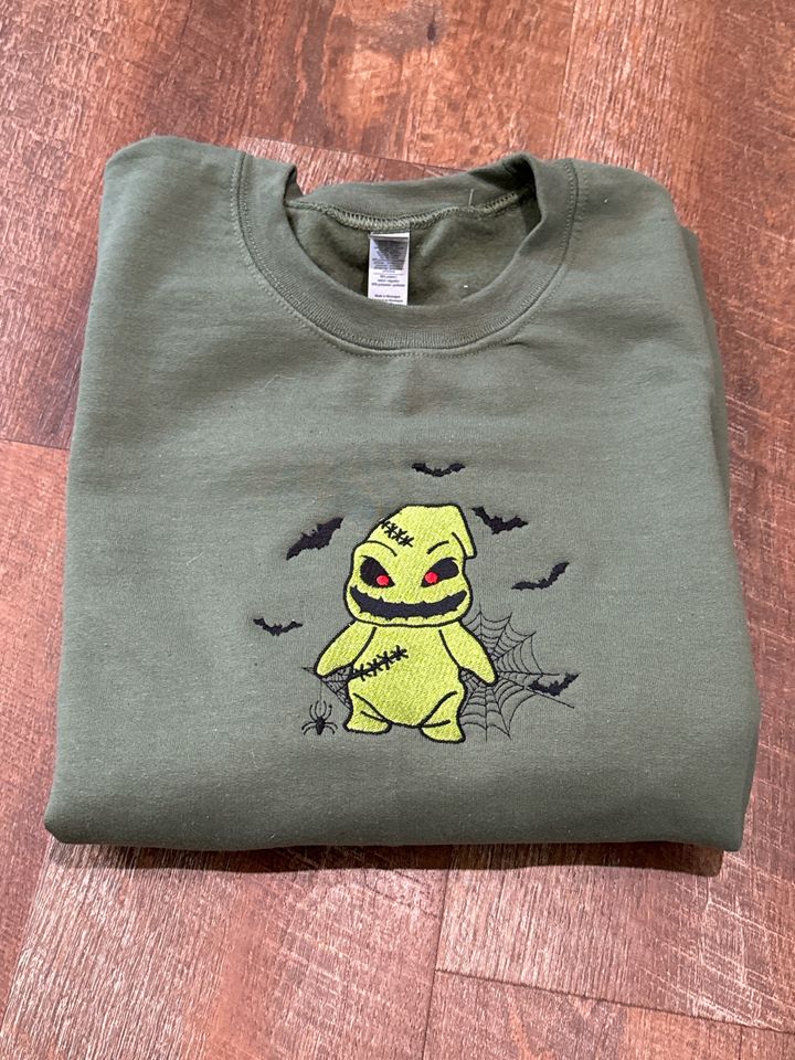 Oogie boogie embroidered crewneck
