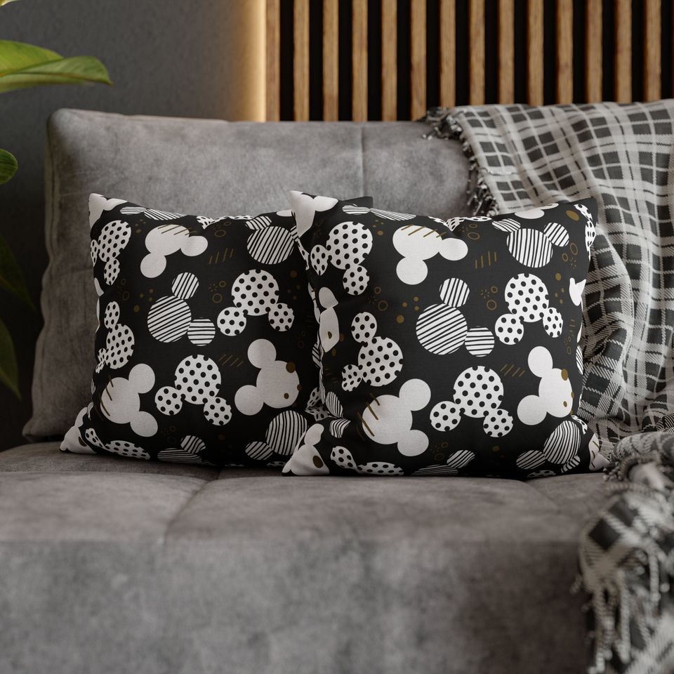 Mickey Ears Throw Pillow, Disney Pillow, Mickey Cushion, Disney Cushion