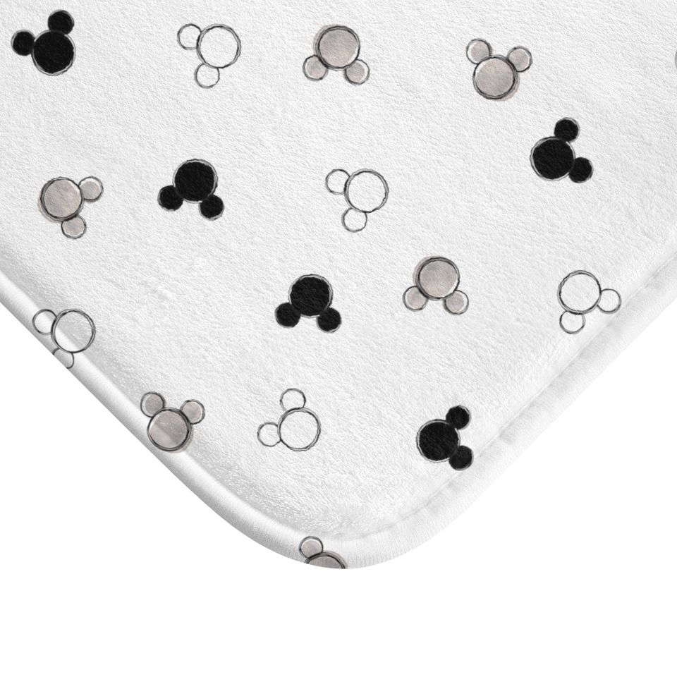 Mickey Mouse Disney Bath Mat, Disney Bathroom Decor