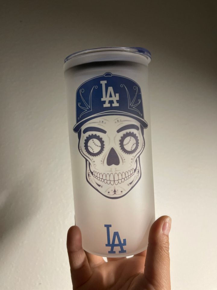 Dodgers skeleton tumbler